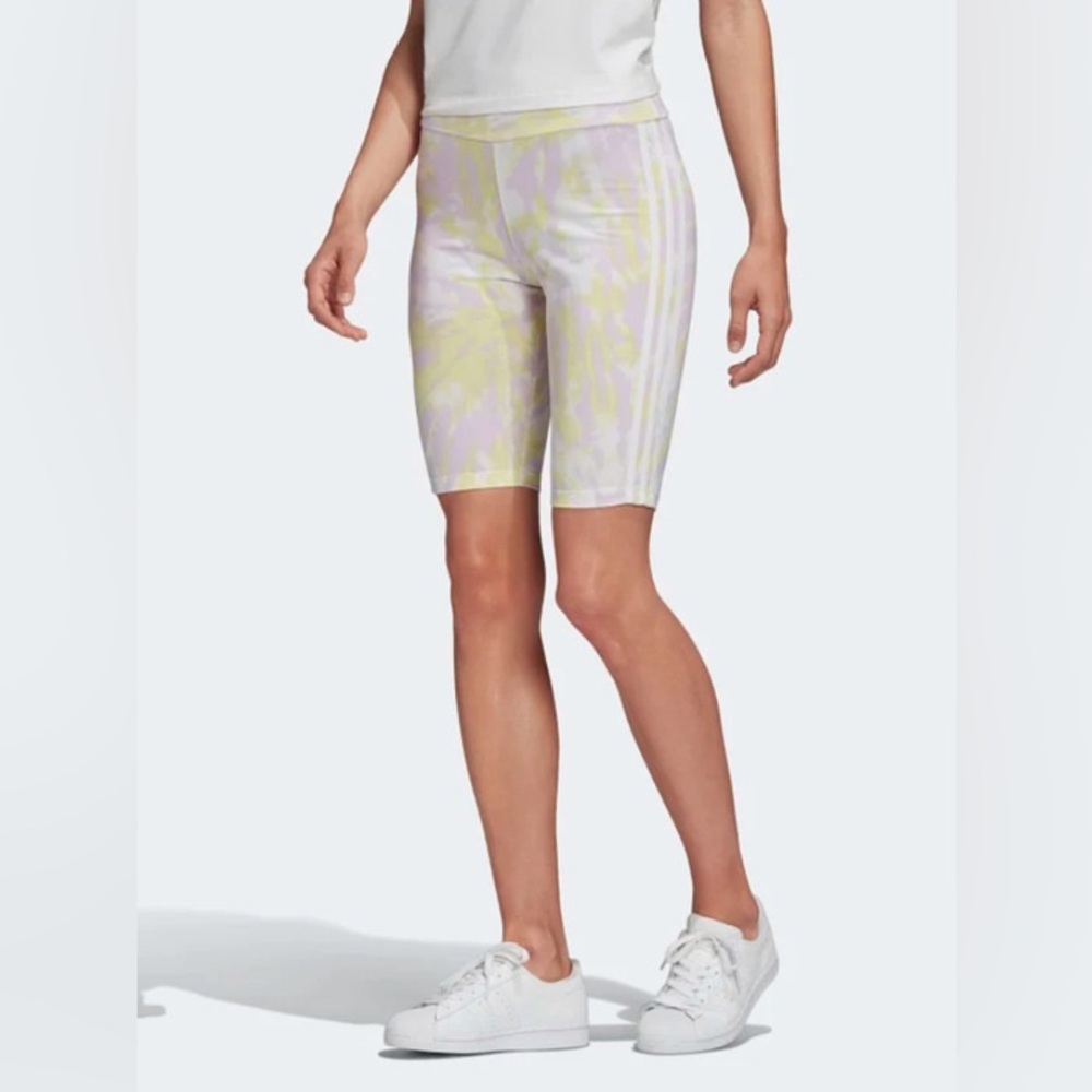Adidas Tie Dye Pastel Bike Shorts - Picture 5 of 10
